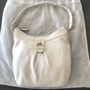 Calvin Klein White Leather Shoulder Bag